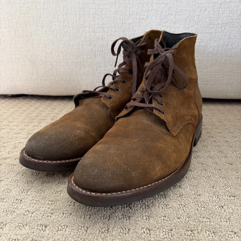 Thursday‎ Boot Company President Everyday Boots Mocha Suede Lace Up Men US 12